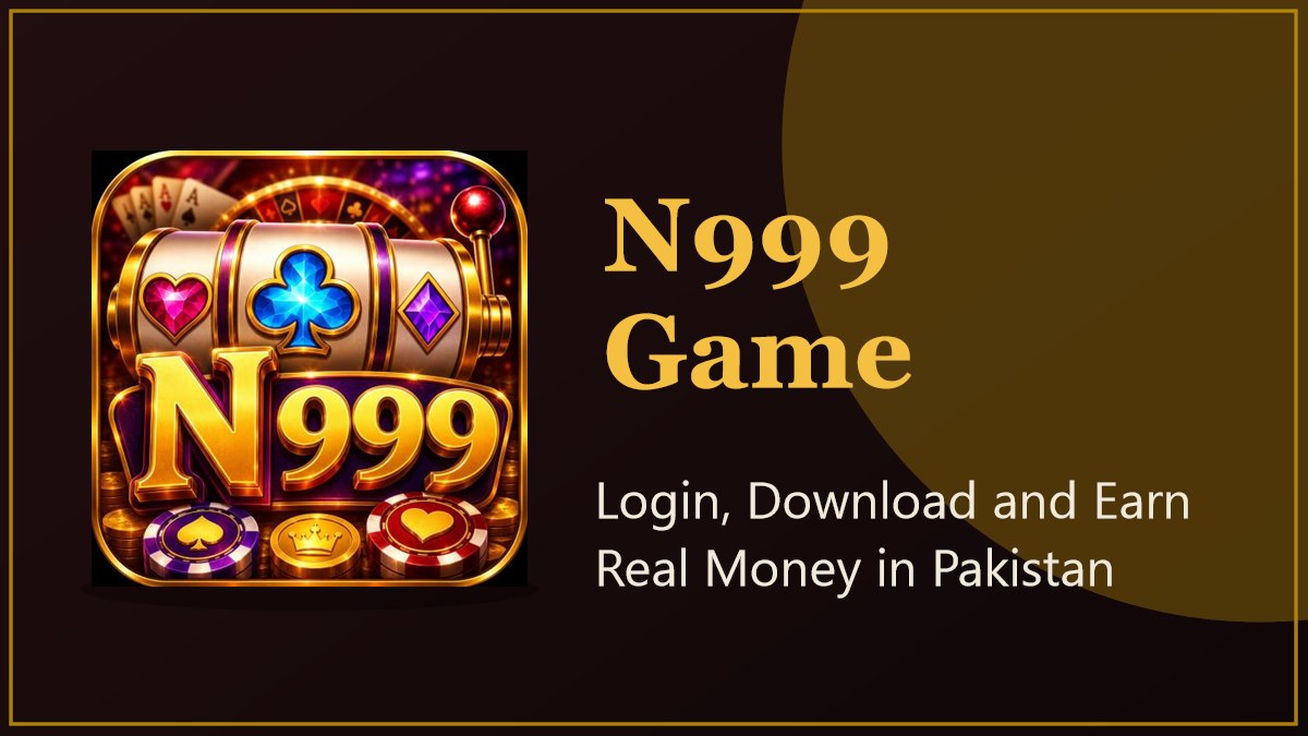 N999 Game gold slot-machine logo on a dark maroon banner